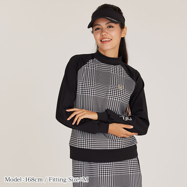 楽天市場】デルソルゴルフ グレンチェック柄 長袖セットアップ ゴルフ