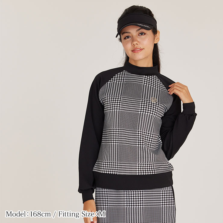 楽天市場】デルソルゴルフ グレンチェック柄 長袖セットアップ ゴルフ