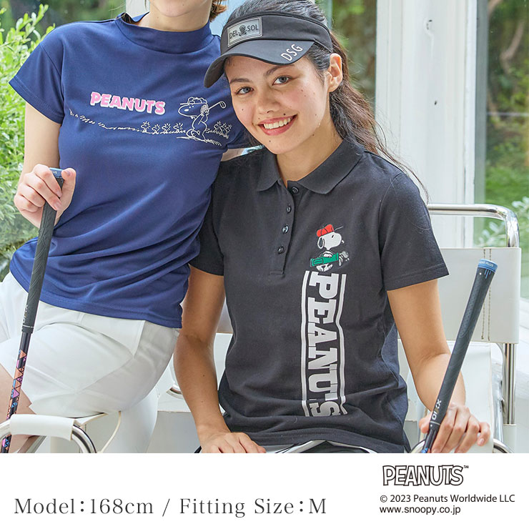 楽天市場】7767 DELSOLxPEANUTS スヌーピー コラボ 半袖ポロシャツ