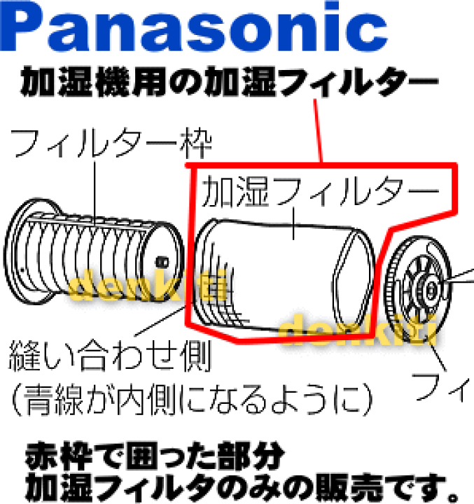 楽天市場】【在庫あり！】【純正品・新品】パナソニック加湿器用の交換