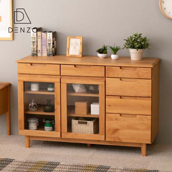 楽天市場】【期間限定4500円引き】サイドボード 食器棚 ガラス戸