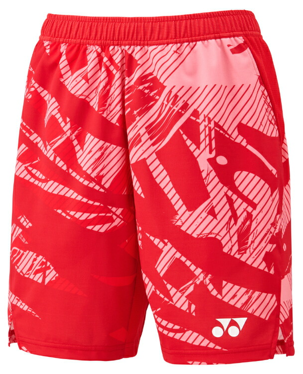 楽天市場】YONEX ヨネックス メンズニットハーフパンツ タンゴレッド M
