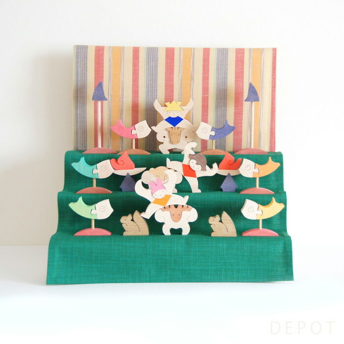 美品 五月人形飾り段 ことぶき40号 スチール3段 五月人形 三段飾り」の