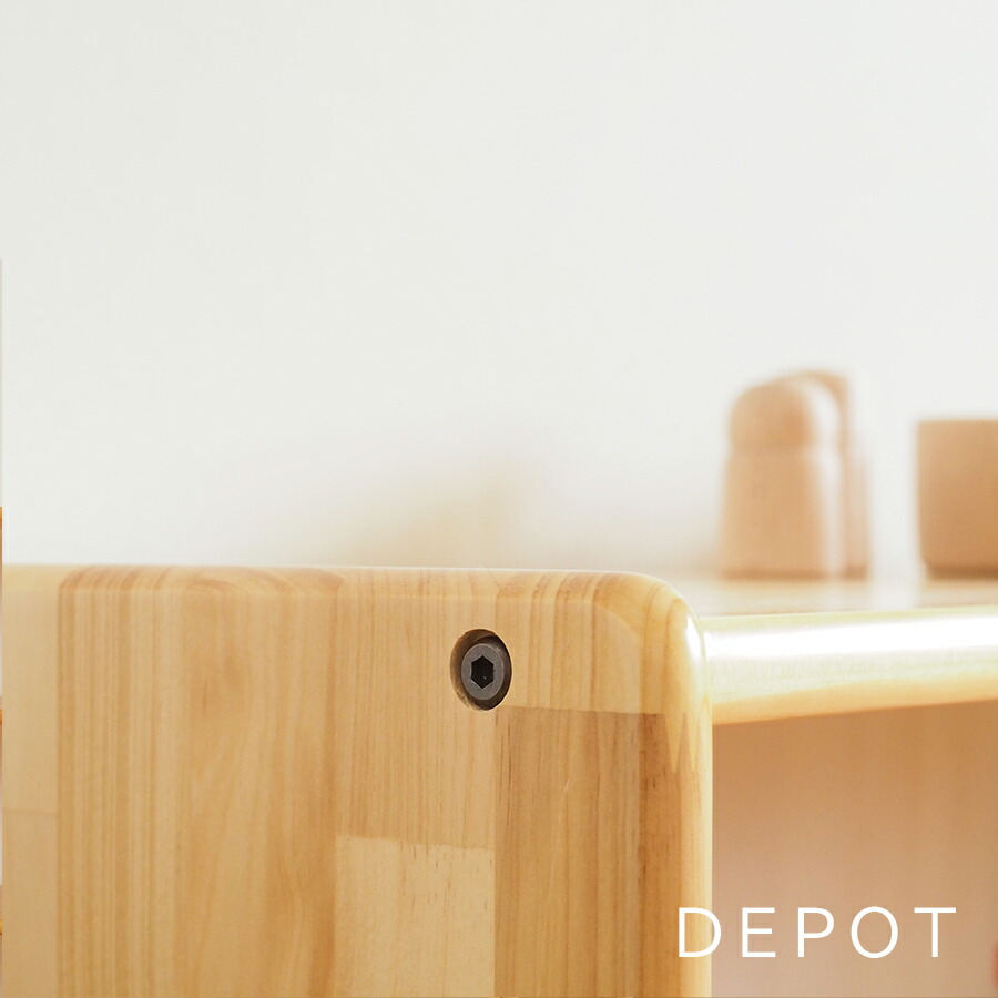 楽天市場】ブロック社 白木棚 （小）背板付 木製ラック おもちゃ片付け