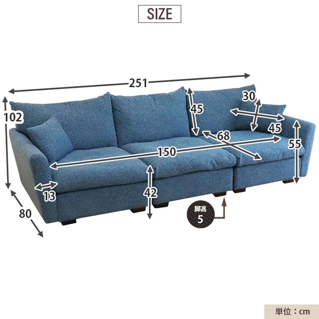 楽天市場】ソファ ソファー 3人掛けソファ 3人掛け おしゃれ リビング