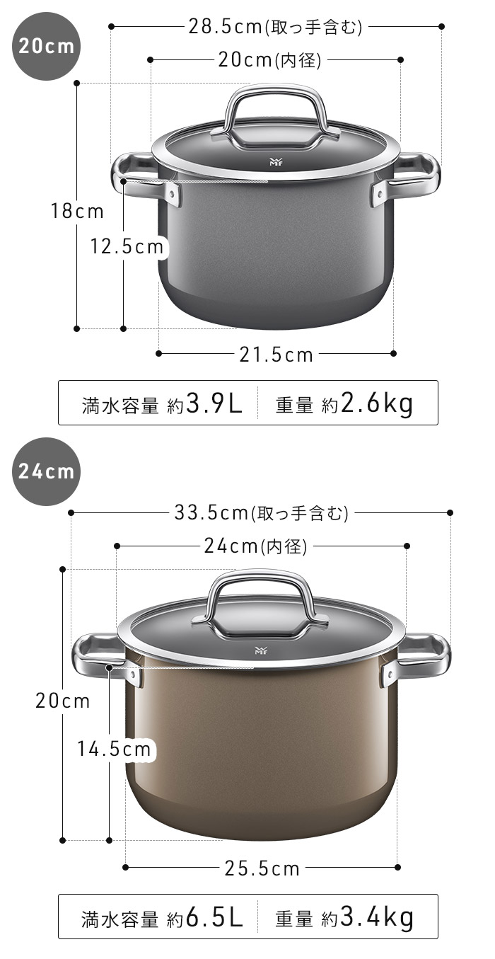 楽天市場】【楽天1位】 WMF 鍋 両手鍋 深型 キャセロール 20cm 24cm