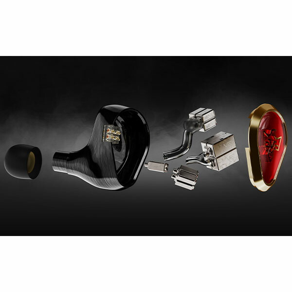 楽天市場】VISION EARS PHONIX Gold-Red (Universal Fit) イヤホン