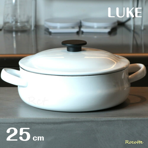 楽天市場】野田琺瑯 鍋 両手鍋 浅型 日本製 IH ガス 直火 ルーク