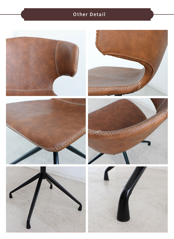 楽天市場】《TOHMA/東馬》アーマー ラウンドチェア 回転式 合皮 PU