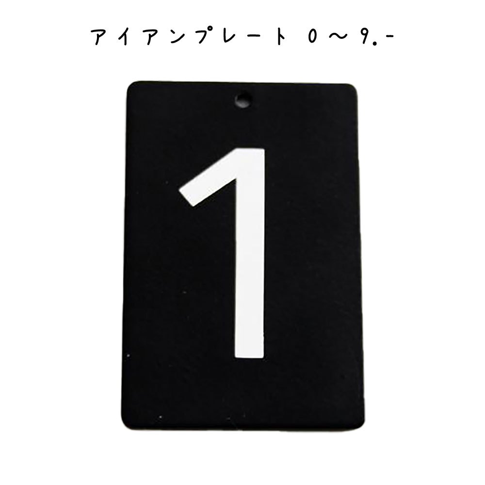 楽天市場】アイアンプレート 0～9 プレート 幅40×奥行2×高さ60mm 鉄