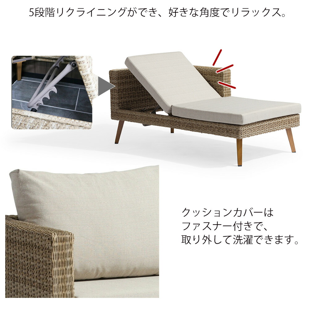 楽天市場】ラタン調ガーデン3点セット テーブル1点、ソファ2点 屋外