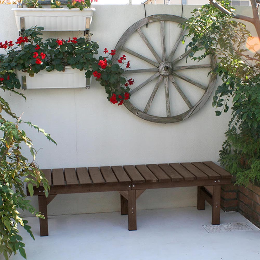 楽天市場】ユニット縁台ベンチ hiyori 155×55 花 ガーデン