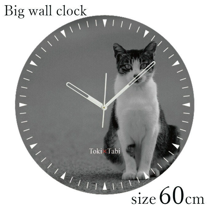 楽天市場】A+ (アクセントプラス) Toki×Tabi 大型掛け時計 60cm 猫の島