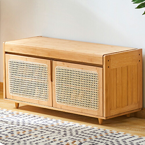 楽天市場】玄関ベンチ ラタン編み風 幅90cm ダイニングベンチ 大容量