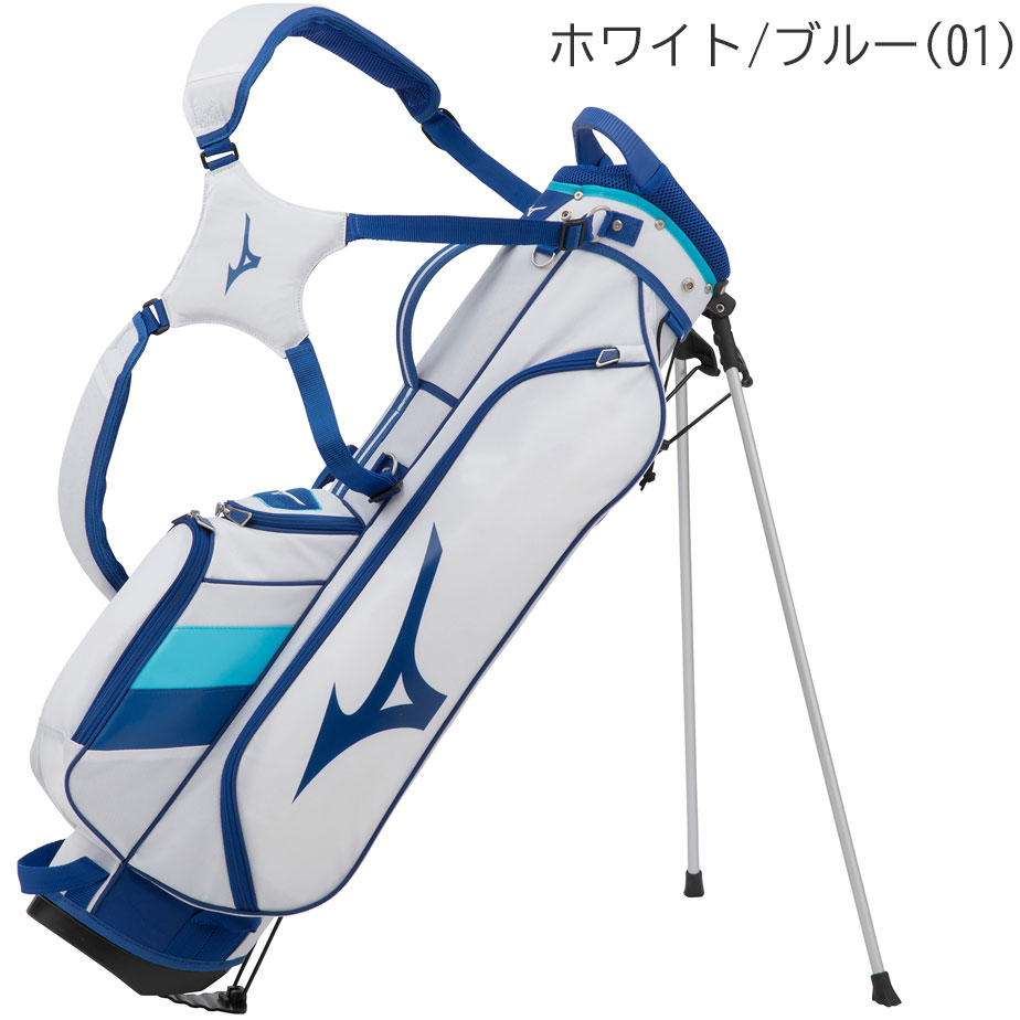 楽天市場】ミズノ Tour Slim Stand キャディバッグ メンズ ホワイト