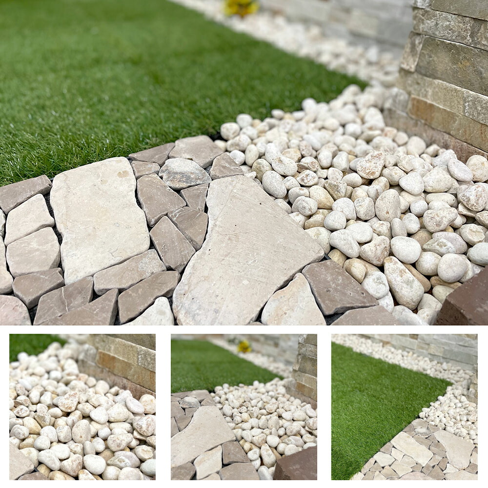 楽天市場】黄色 玉砂利 玉石 レモンイエロー 20kg 丸砂利 15-25mm