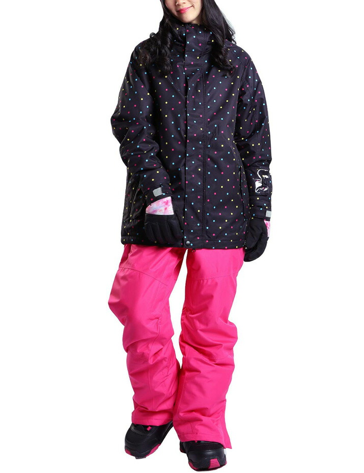 楽天市場】スノーボードウェア レディース 上下セット VAXPOT(バック