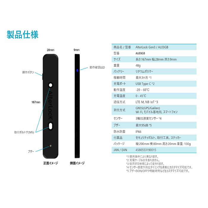 楽天市場】【正規品 AlterLock Gen3】 オルターロック Gen3 盗難防止