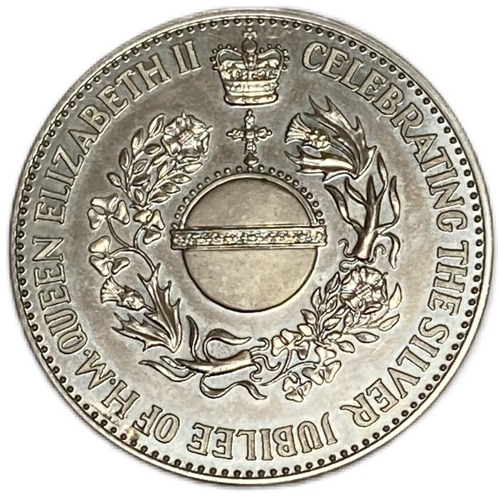 楽天市場】エリザベス女王 シルバージュビリー 25年記念コイン 記念