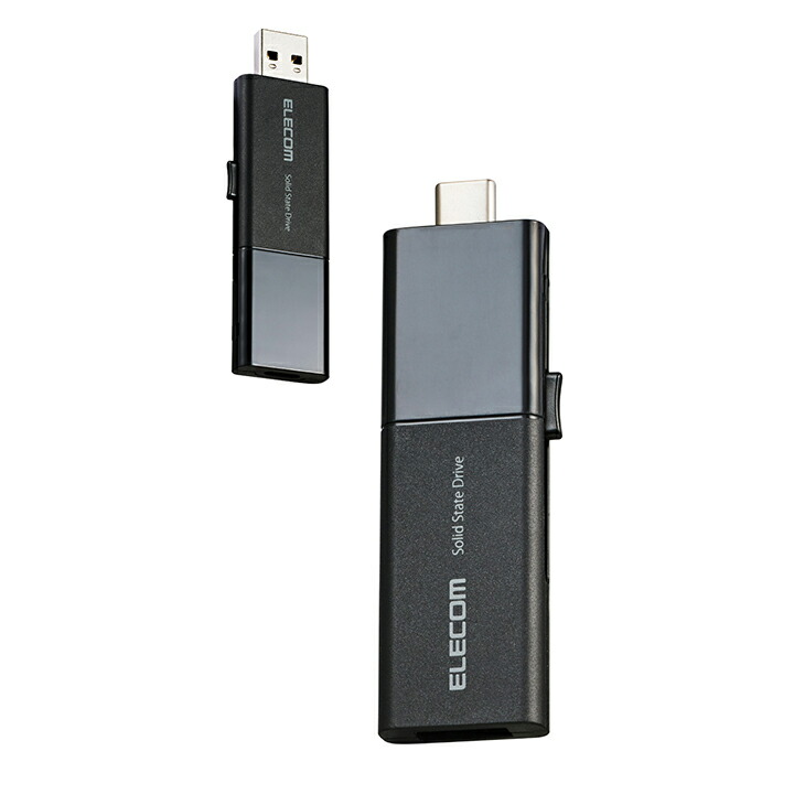 楽天市場】エレコム 外付けSSD 1TB USB Type-C USB-Aコネクター対応外