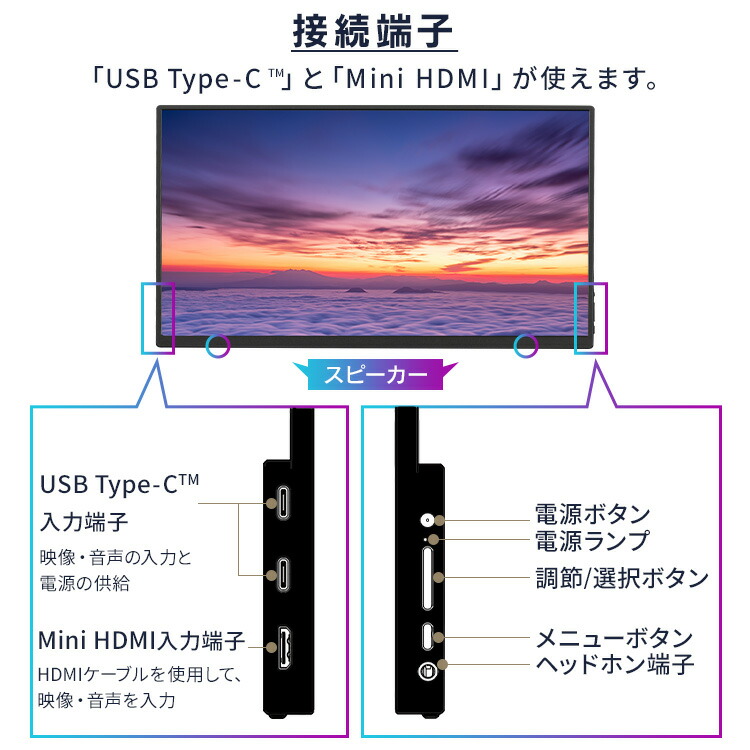 楽天市場】[スーパーSALE☆7,000円OFF]モバイルモニター pcモニター