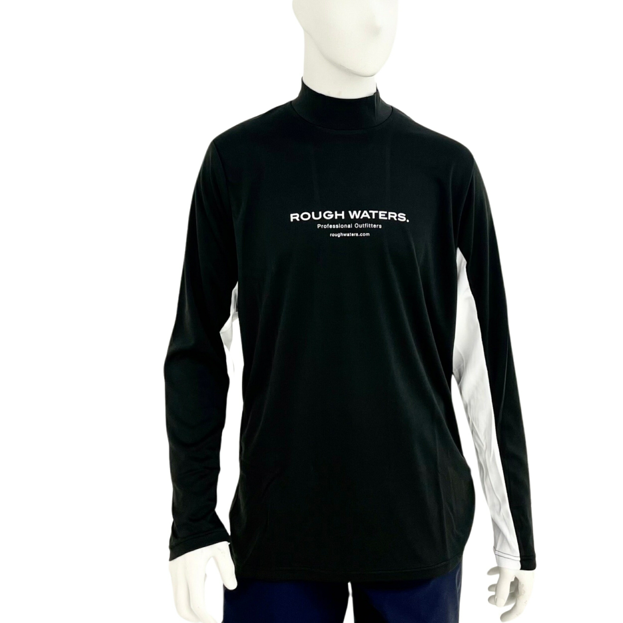 楽天市場】【長袖モックネックシャツ】シンプルデザイン【ROUGH WATER