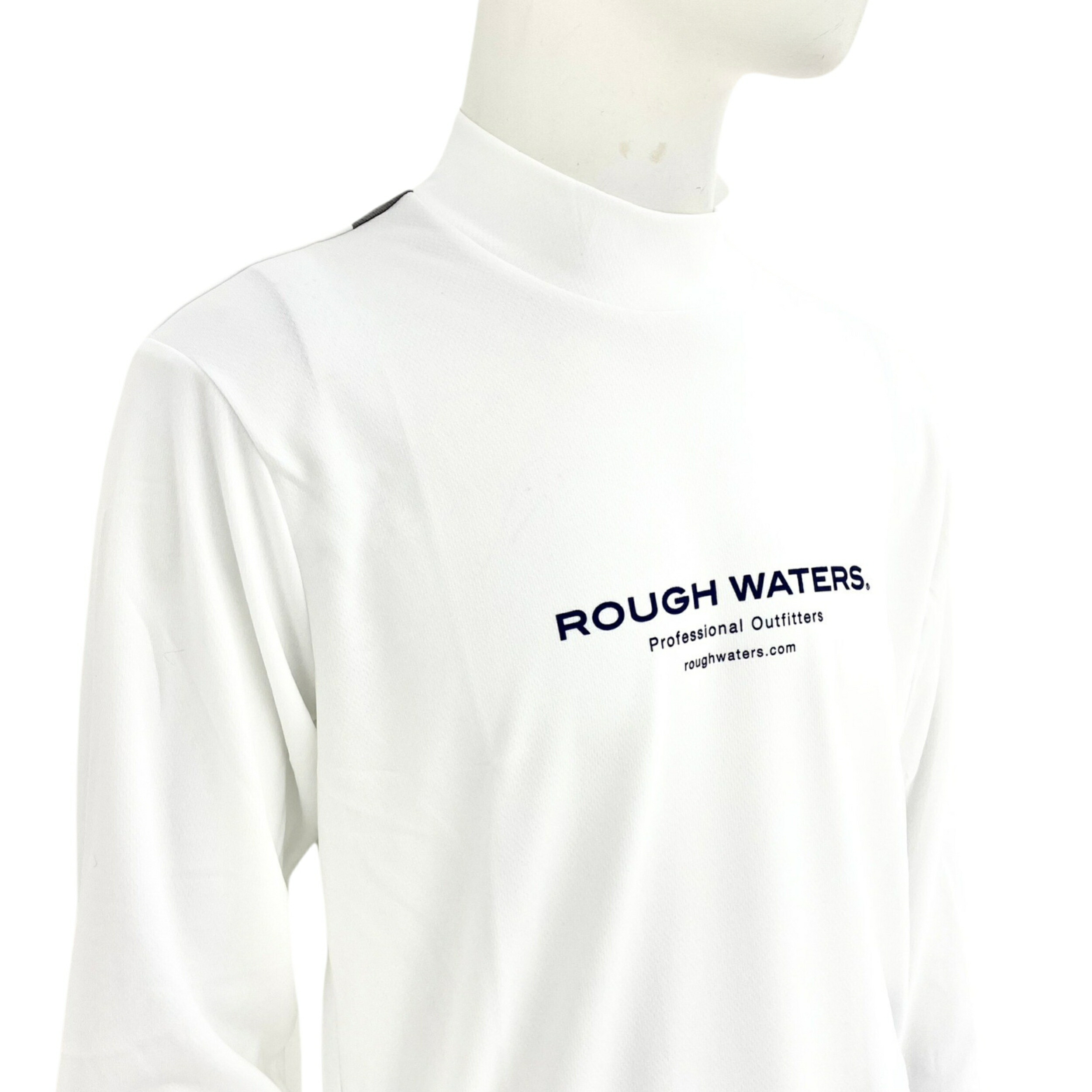エリートグリップ ROUGHWATERS 半袖モックネック ホワイト LL 楽天市場