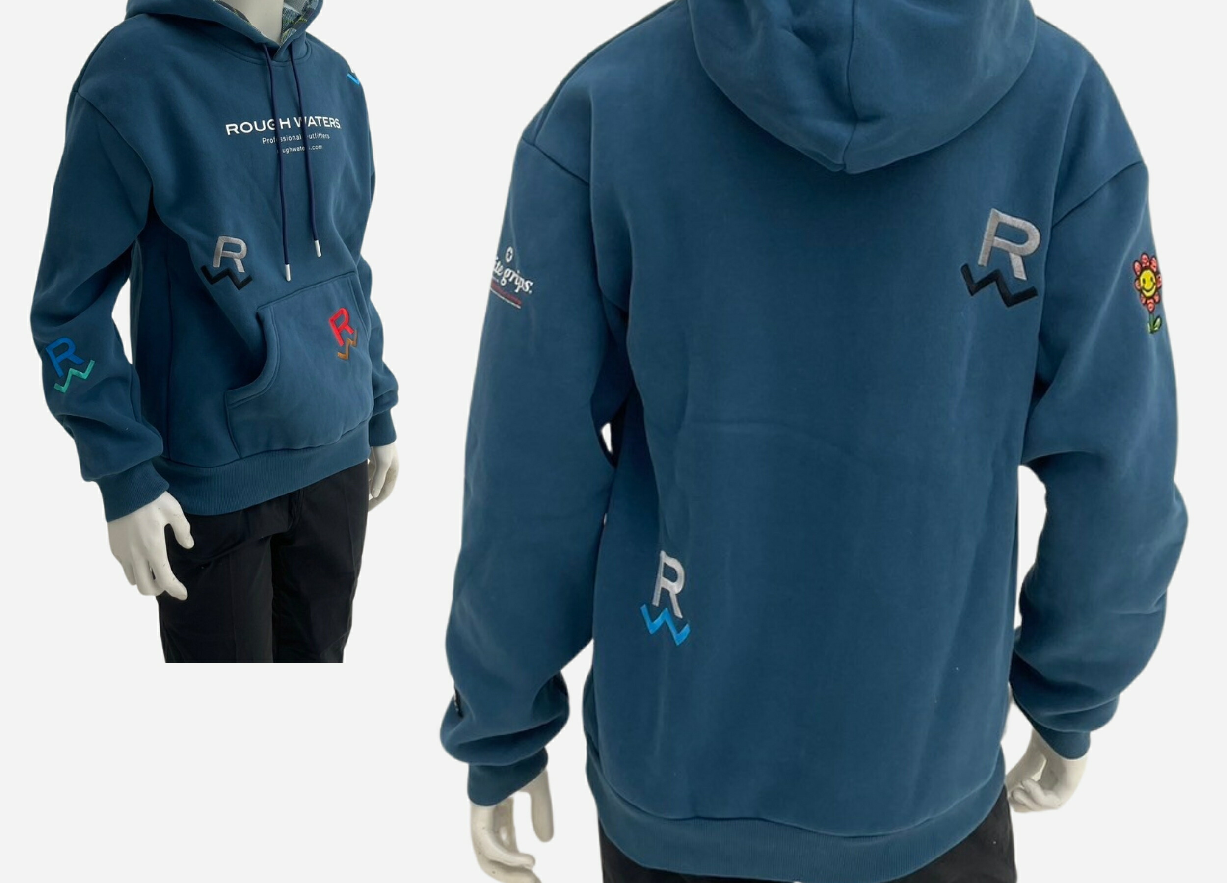 楽天市場】【ROUGH WATERロゴ 厚手パーカー5タイプ】 カジュアル