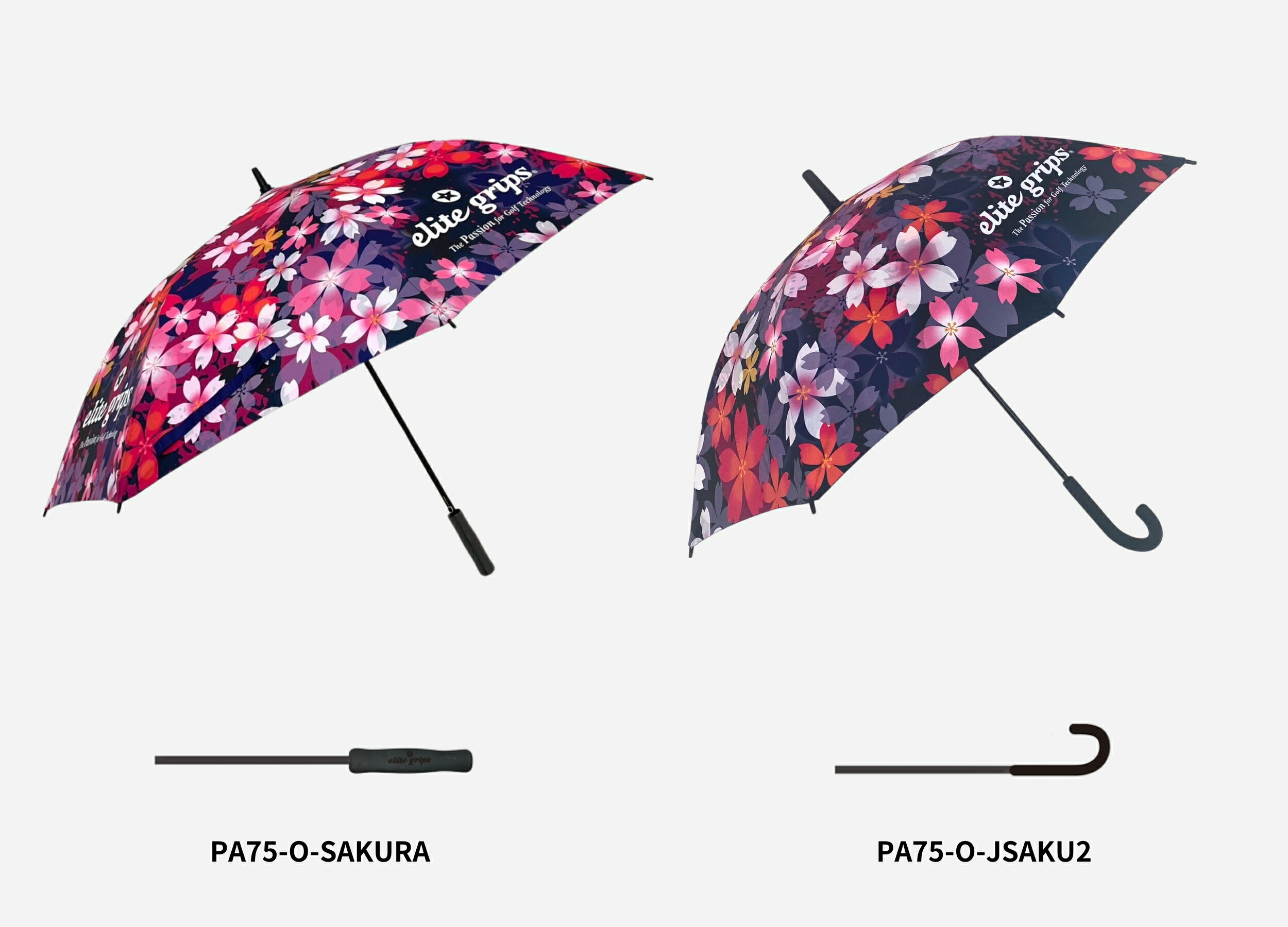 楽天市場】【サクラ柄 パラソル(大)75cm 】 エリートグリップ ゴルフ傘