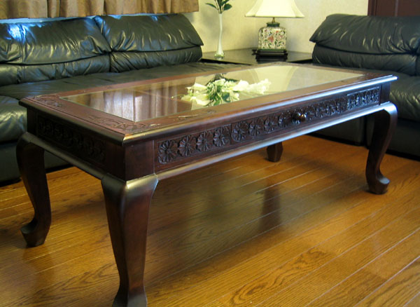 楽天市場】アジアン家具 アンティーク調 コレクションテーブル(ネコ脚