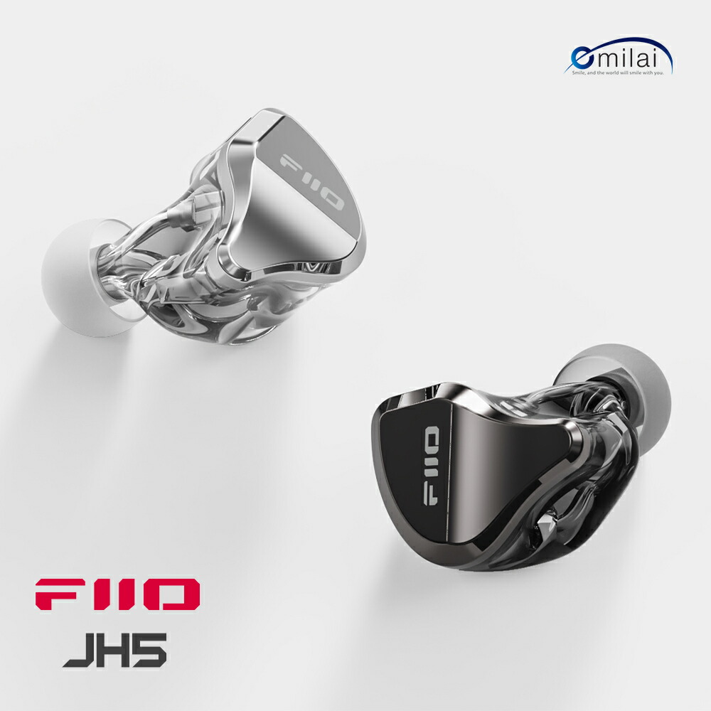楽天市場】FIIO JH5 ブラック シルバー 有線 イヤホン IEM BA DD