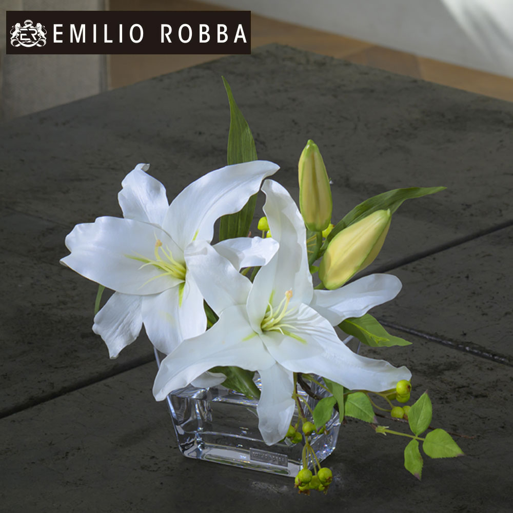 楽天市場】造花 百合 ユリ カサブランカ2L アレンジメント インテリア