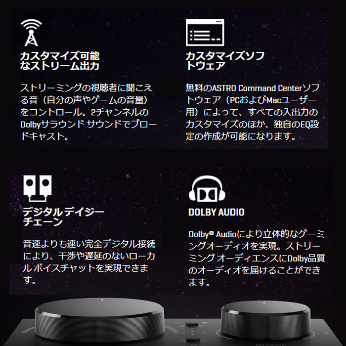 楽天市場】【返品OK!条件付】ロジクール ASTRO MixAmp Pro TR ヘッド