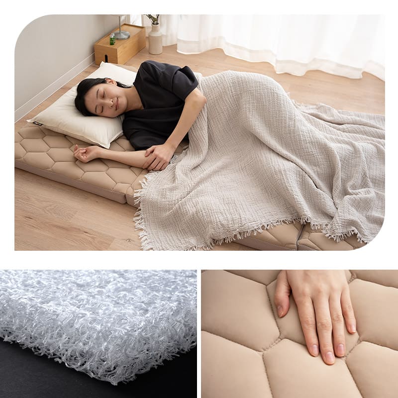 楽天市場】【2410円OFF】マットレス シングル 三つ折り 折りたたみ 3D