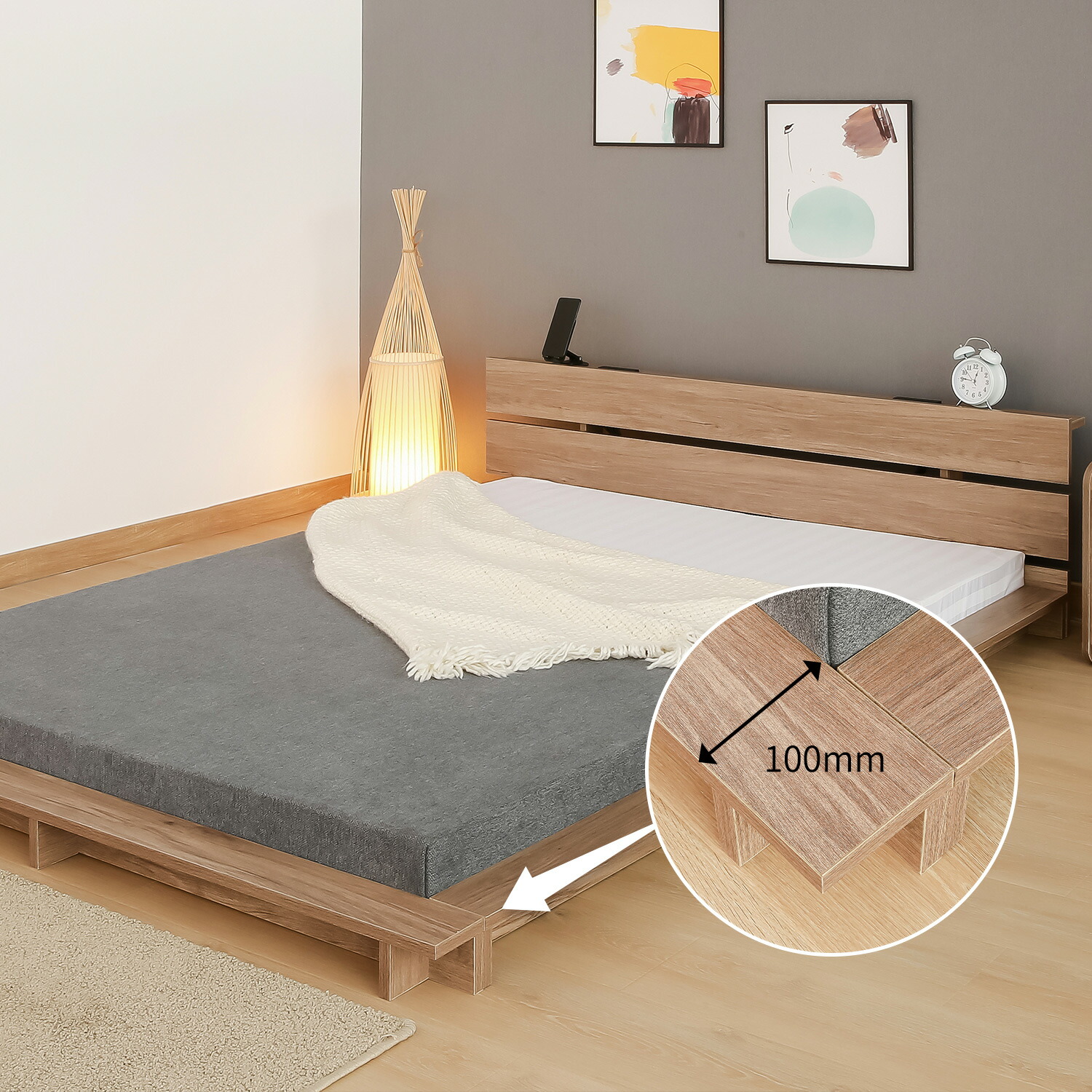 楽天市場】【10%OFF☆P2倍】ローベッド シングル セミダブル ダブル