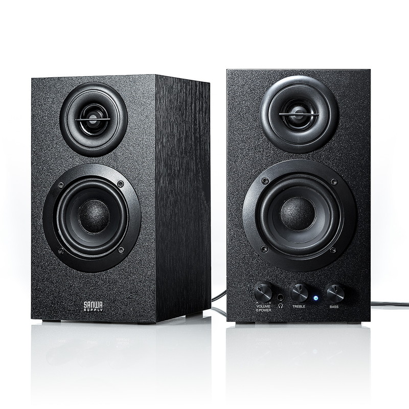 楽天市場】スピーカー 高音質 16W アンプ内蔵スピーカー PC マルチ