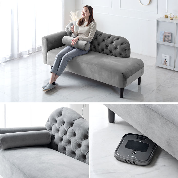 楽天市場】オトナ可愛い インテリアに 片肘ソファ 2P クッション 脚