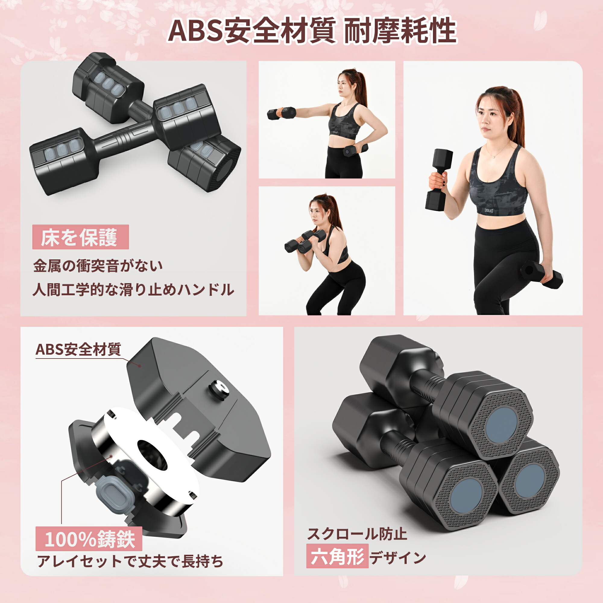 楽天市場】☆5倍ポイント+最大1000円オフクーポン☆ ダンベル 可変式