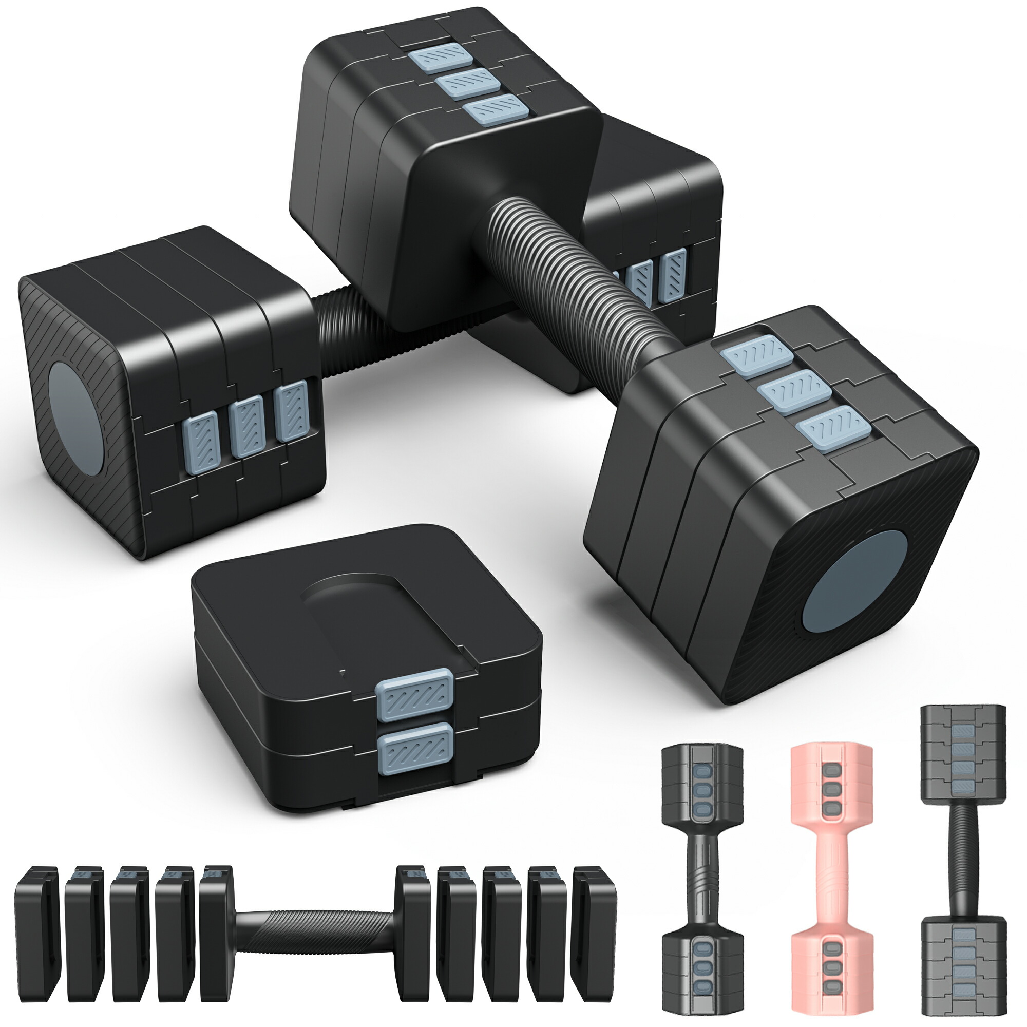 楽天市場】☆5倍ポイント+最大1000円オフクーポン☆ ダンベル 可変式