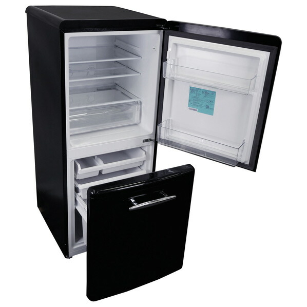 楽天市場】e angle 【右開き】170L 2ドア冷蔵庫 ブラック ANG-RE170C1
