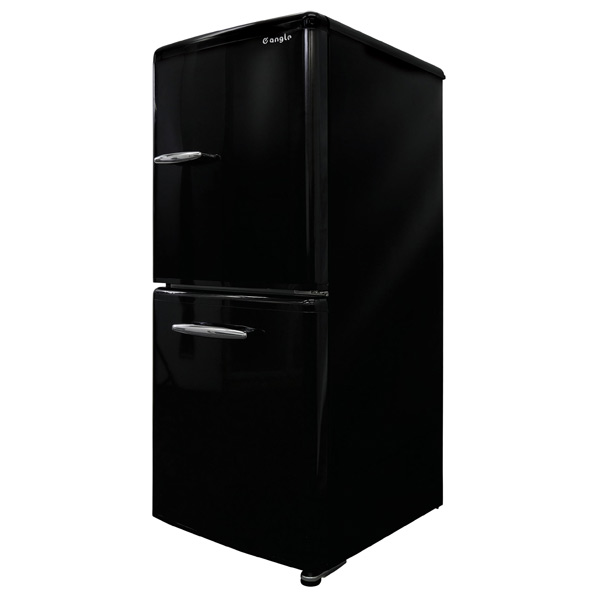 楽天市場】e angle 【右開き】170L 2ドア冷蔵庫 ブラック ANG-RE170C1