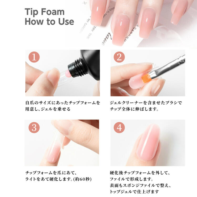 楽天市場】チップフォーム 全12サイズ ポリジェル エクステンション