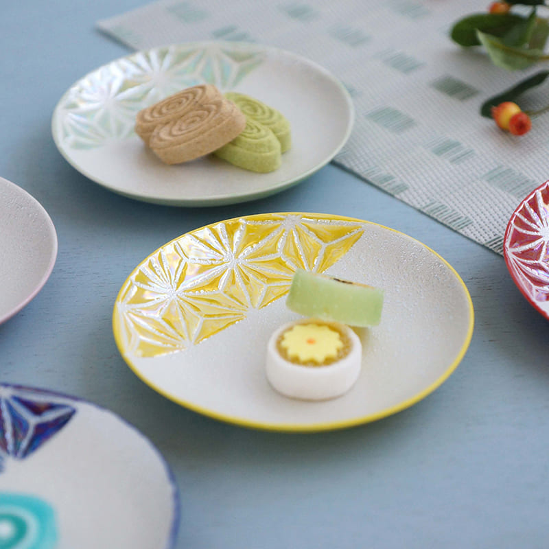 楽天市場】【ふるさと納税】有田焼 カラフルな麻ノ葉紋小皿 12.2cm