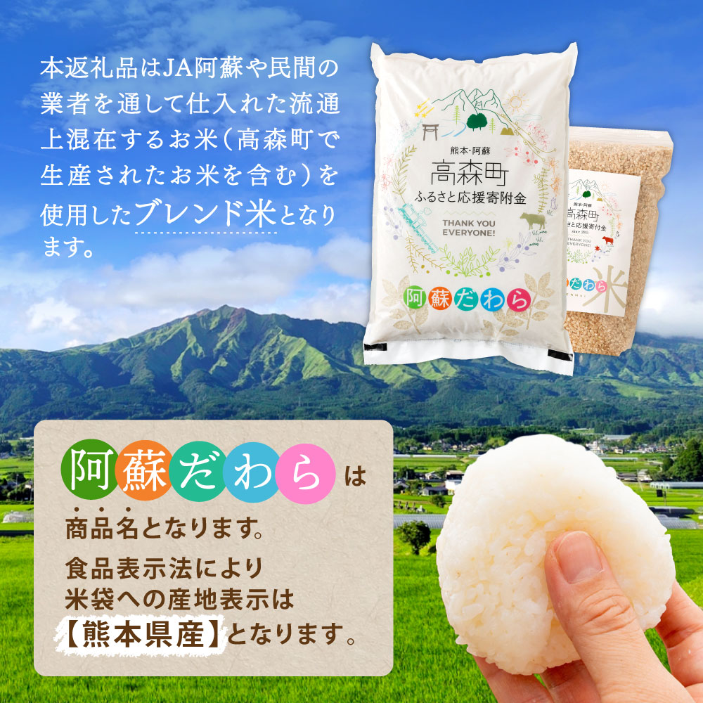 楽天市場】【ふるさと納税】高評価☆4.25 令和7年産 お米 阿蘇だわら