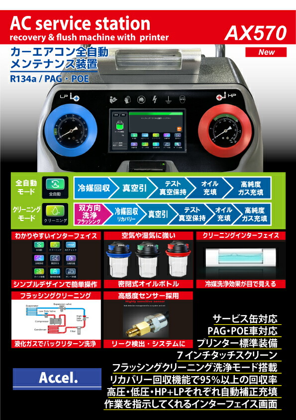 楽天市場】カーエアコン全自動メンテナンス装置 AX570 : ファクトリーデポ