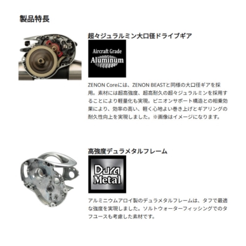 楽天市場】アブガルシア 25 ゼノン コア BF7 右ハンドル : F-Park