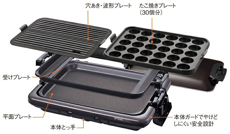 楽天市場】【ふるさと納税】タイガー魔法瓶 ホットプレート CRV-G301T