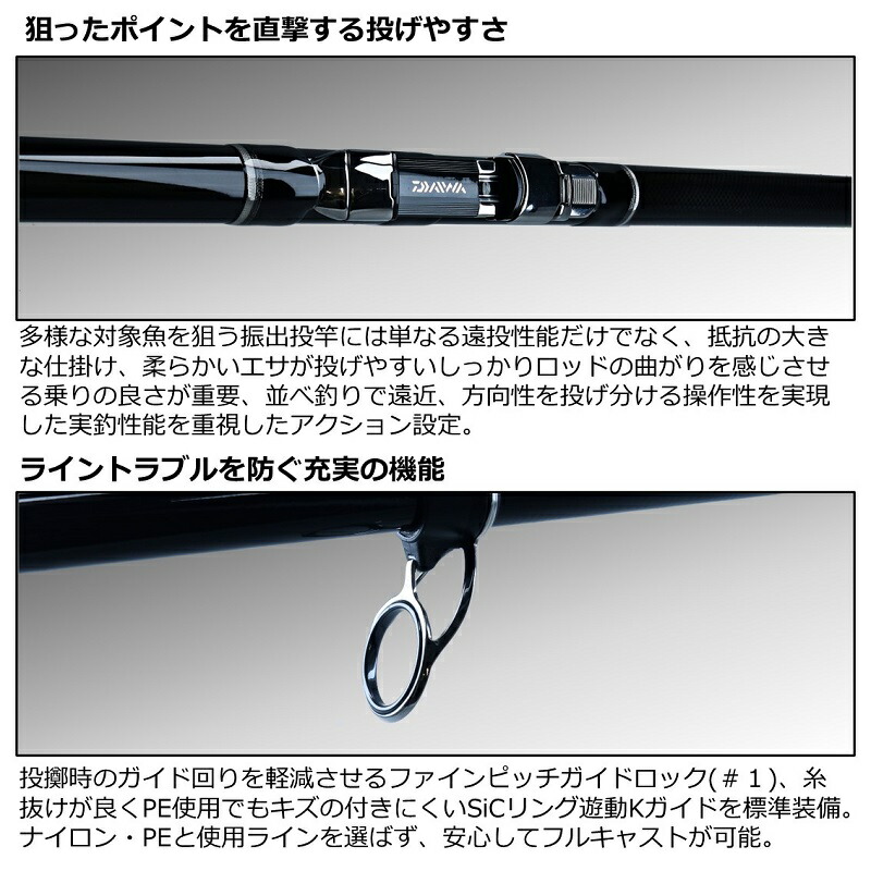 楽天市場】ダイワ ロングビームT 25-385 / 投げ 竿 【釣具 釣り具