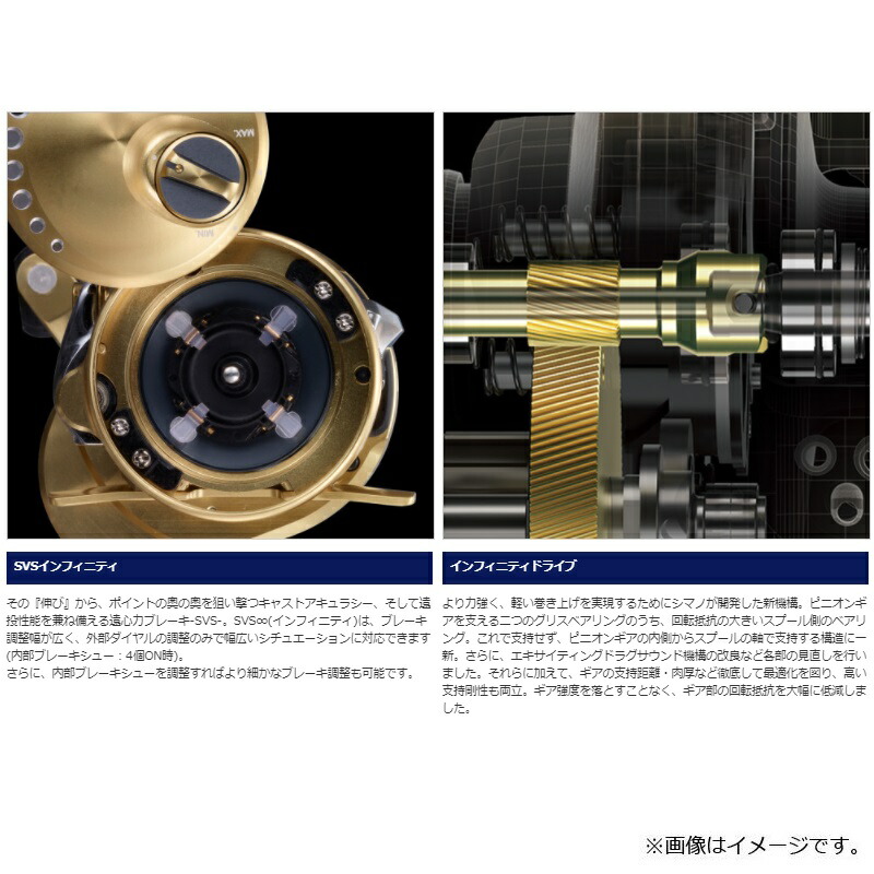 楽天市場】シマノ 21 カルカッタコンクエスト 100 / ベイトリール