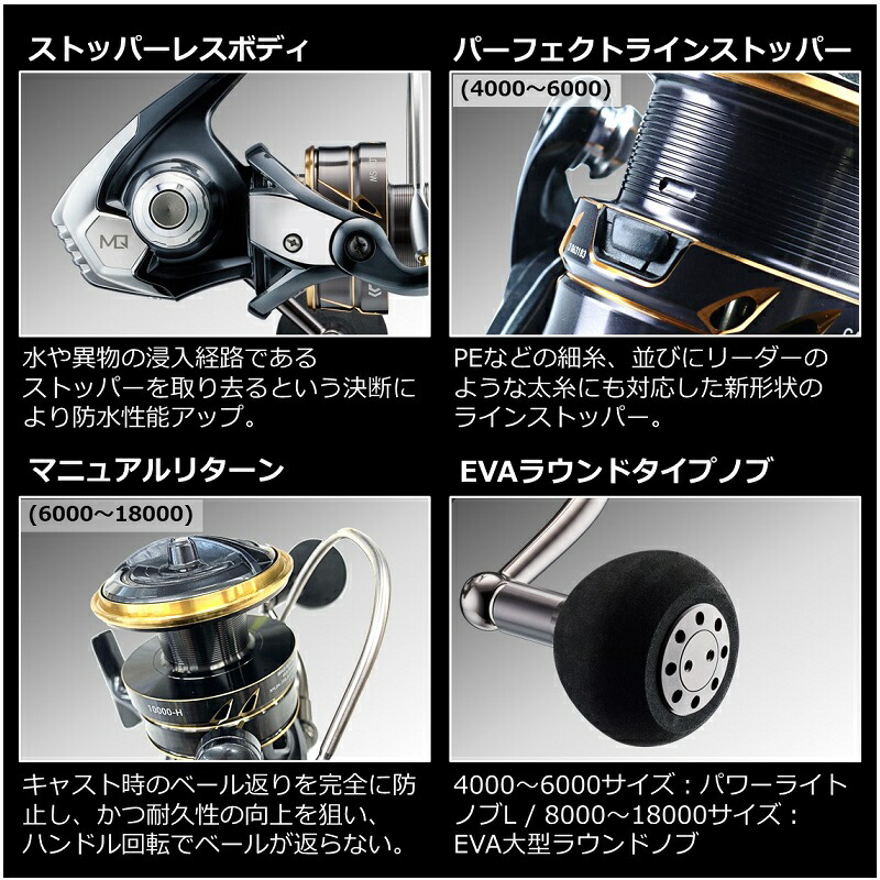 楽天市場】ダイワ(Daiwa) 22カルディアSW 6000S-H / スピニング リール